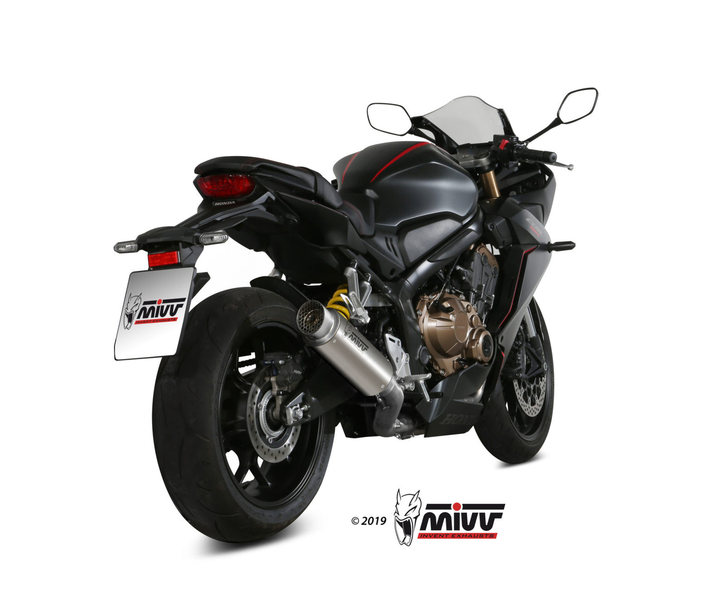 MIVV GPPro Auspuff Komplettanlage Titan passend für HONDA CBR 650 R 2019-2023