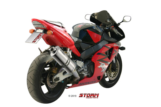 STORM OVAL Auspuff passend für Honda CBR 900 RR 2002-2004