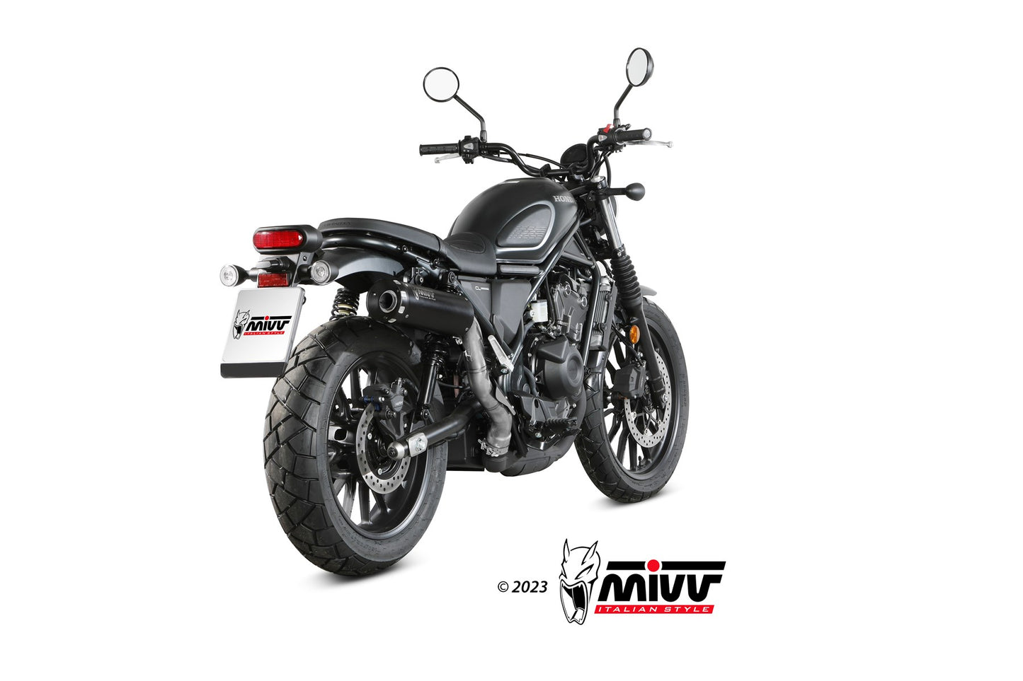 MIVV HR-1 Auspuff schwarz passend für HONDA CL 500 2023-2024