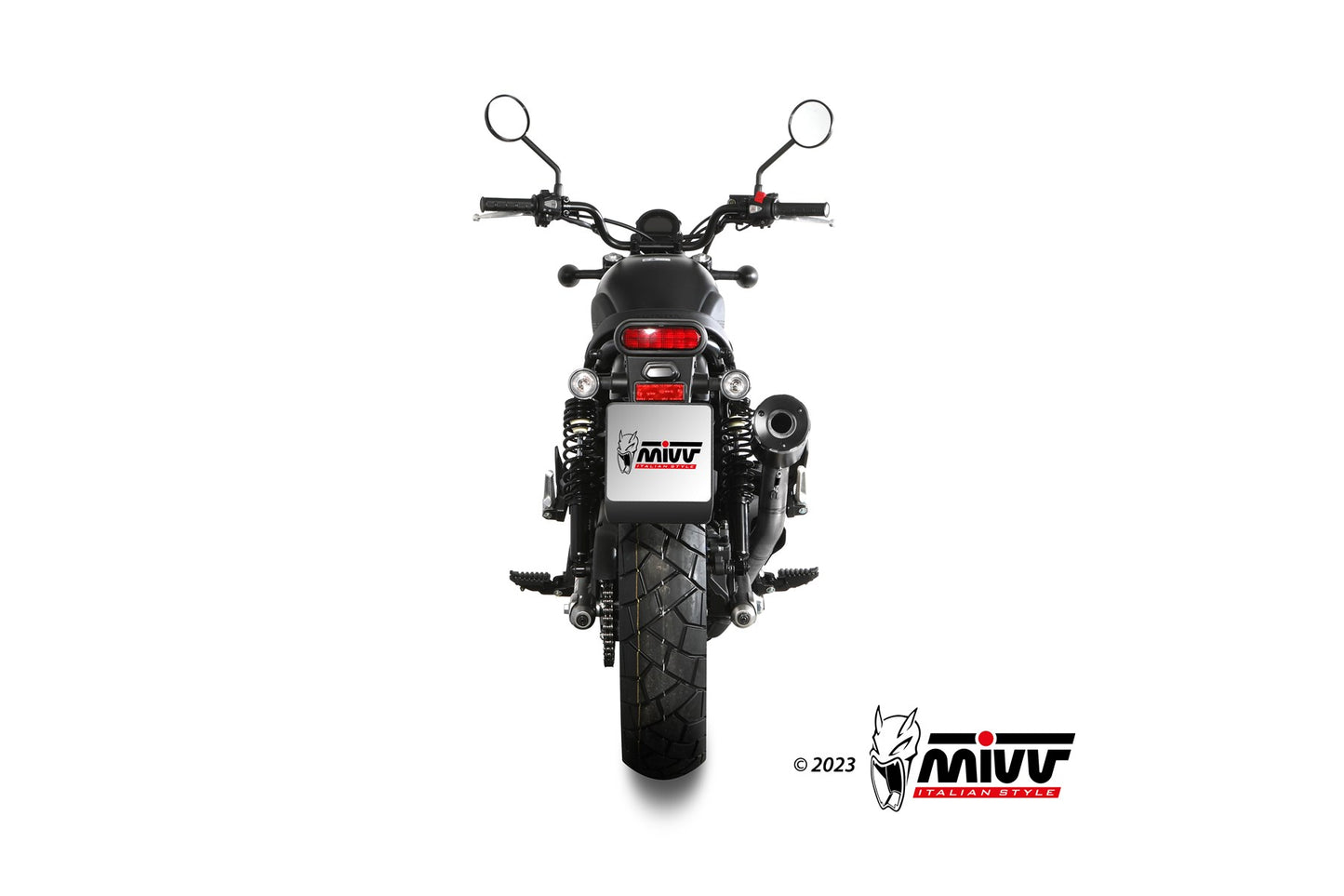 MIVV HR-1 Auspuff schwarz passend für HONDA CL 500 2023-2024