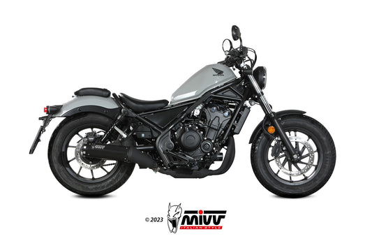 MIVV HR-1 Auspuff schwarz passend für HONDA CMX 500 REBEL 2022-2024
