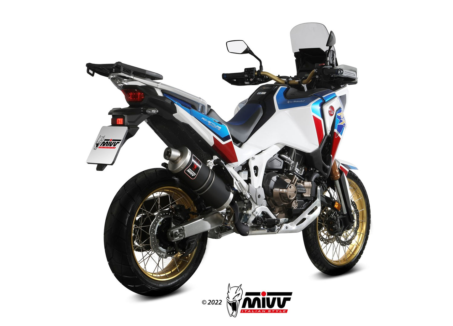 MIVV DAKAR Auspuff schwarz passend für HONDA CRF 1100 L AFRICA TWIN 2020-2026