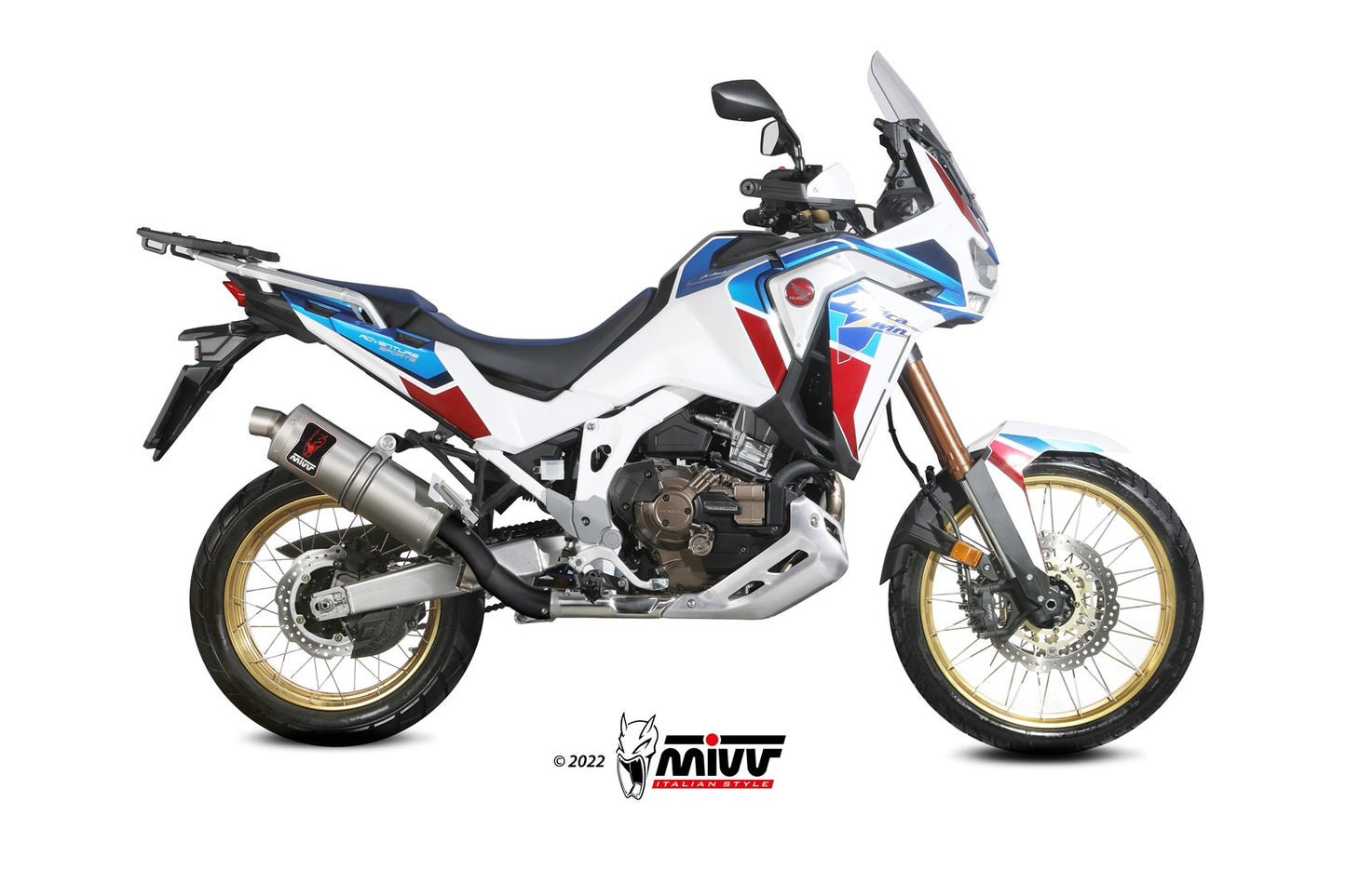MIVV DAKAR Auspuff Edelstahl passend für HONDA CRF 1100 L AFRICA TWIN 2020-2026