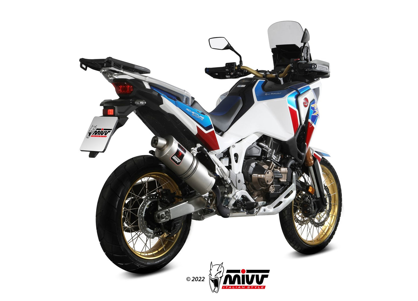 MIVV DAKAR Auspuff Edelstahl passend für HONDA CRF 1100 L AFRICA TWIN 2020-2026