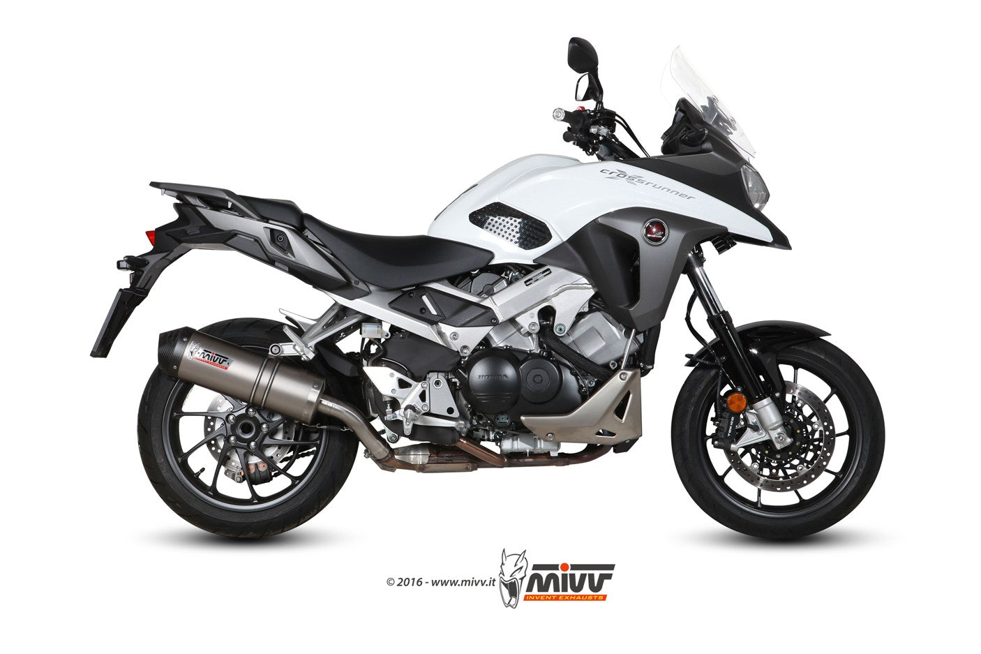 MIVV OVAL Auspuff passend für Honda Crossrunner 800 2015-2020