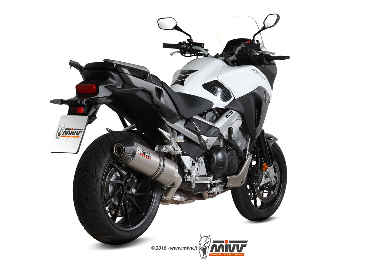 MIVV OVAL Auspuff passend für Honda Crossrunner 800 2015-2020