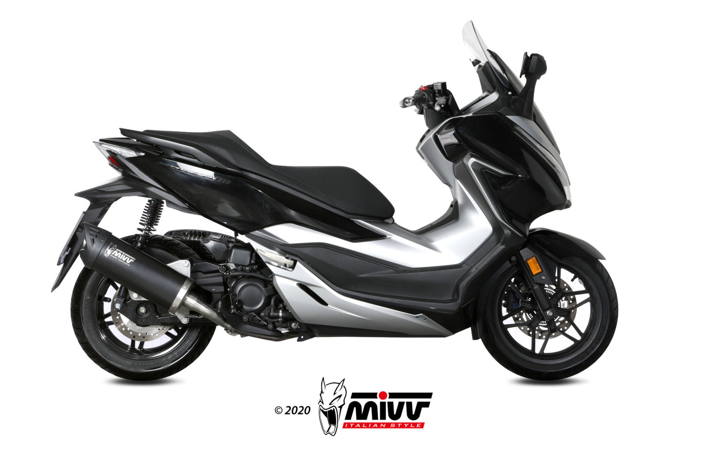 MIVV MOVER Auspuff schwarz passend für HONDA FORZA 300 2018-2020