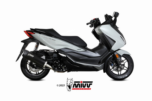 MIVV MOVER Auspuff schwarz passend für HONDA FORZA 350 2022-2024