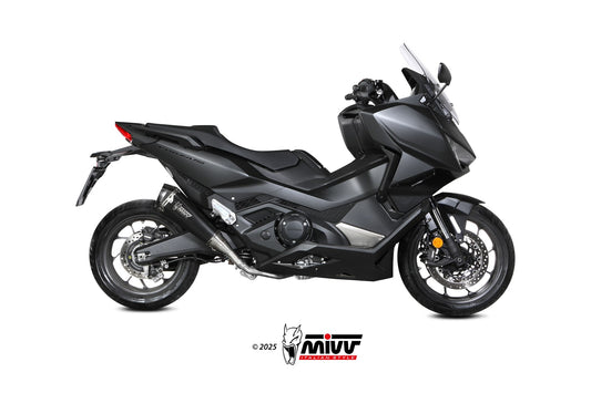 MIVV DELTA RACE Auspuff schwarz passend für HONDA FORZA 750 2021-2026