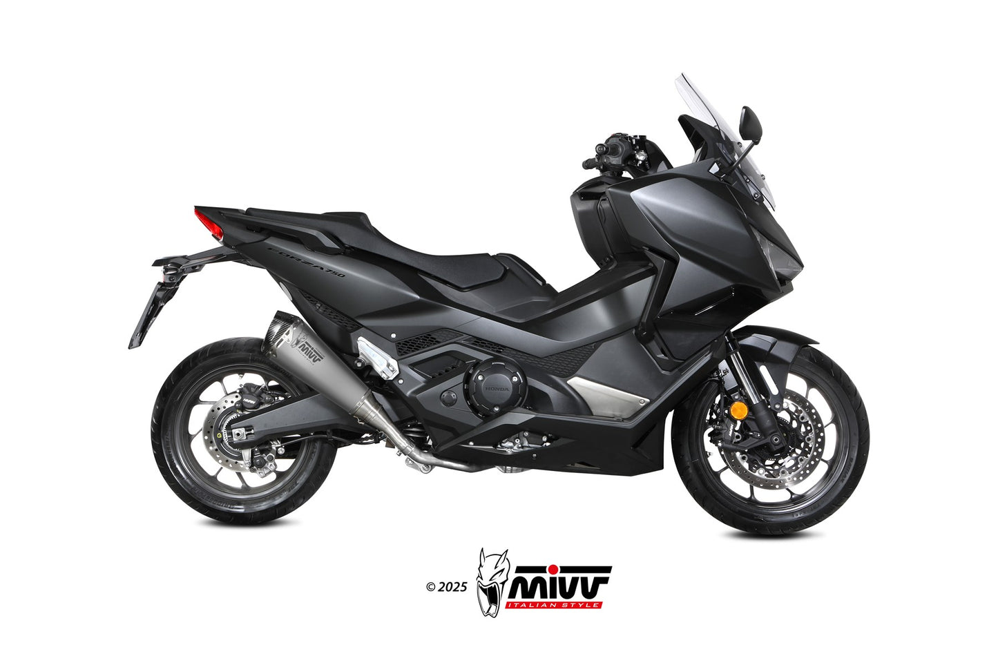 MIVV Delta Race Auspuff Edelstahl passend für HONDA FORZA 750 2021-2026
