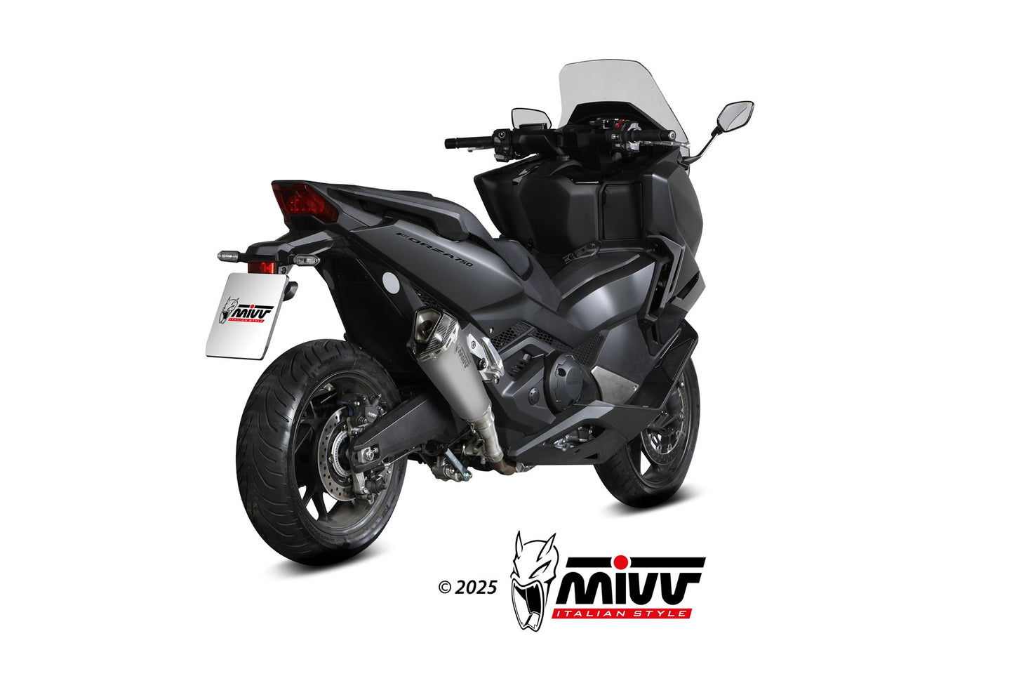 MIVV Delta Race Auspuff Edelstahl passend für HONDA FORZA 750 2021-2026