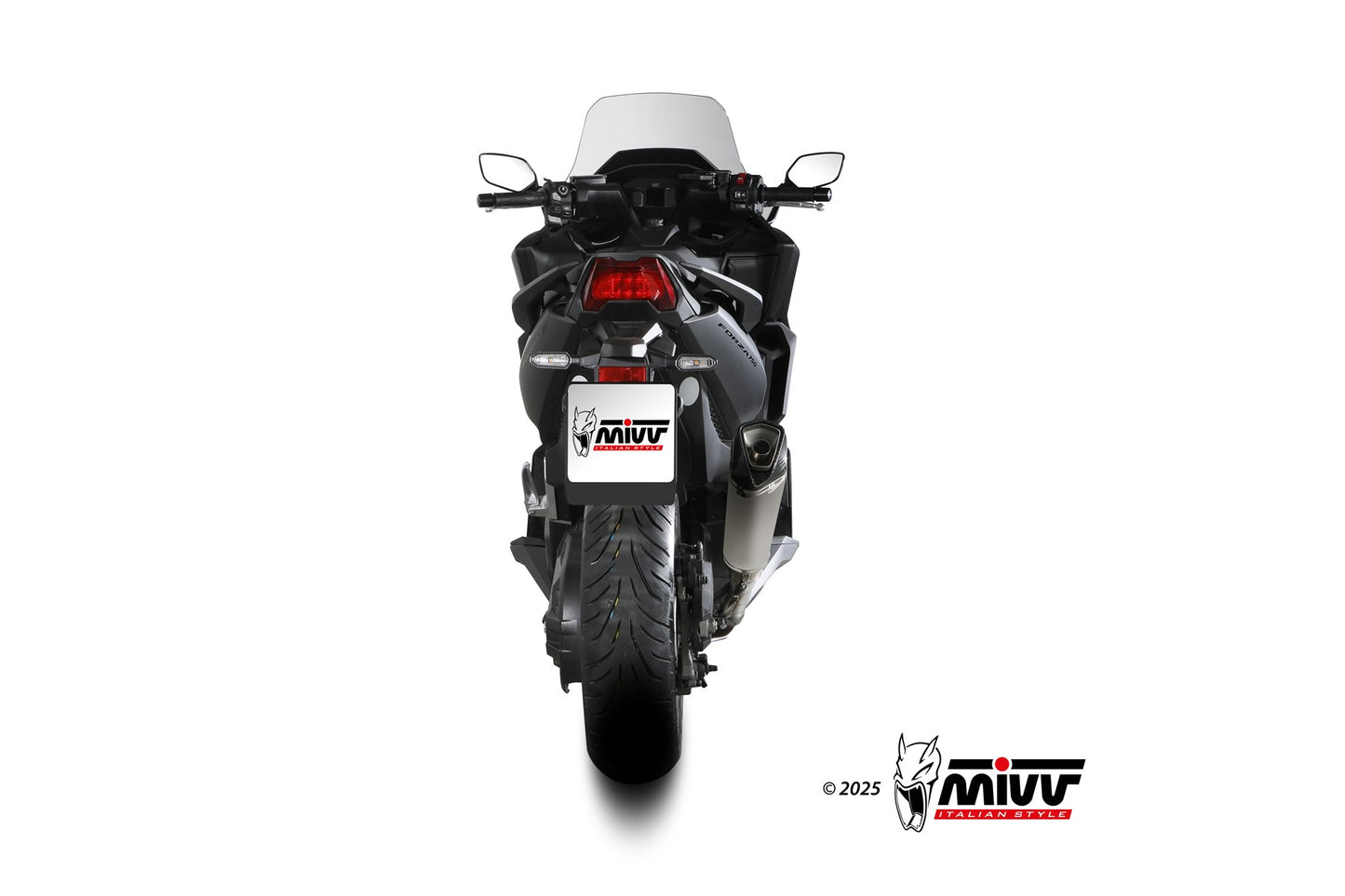 MIVV Delta Race Auspuff Edelstahl passend für HONDA FORZA 750 2021-2026