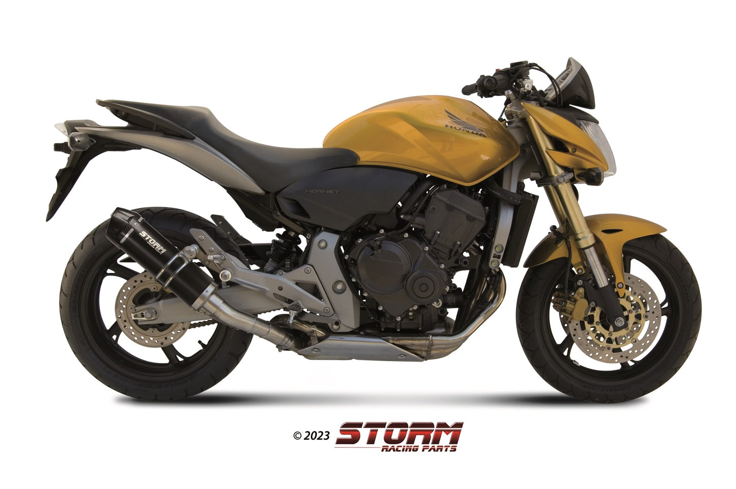 STORM GP-C Auspuff schwarz passend für HONDA CBR 600 F 2011-2013
