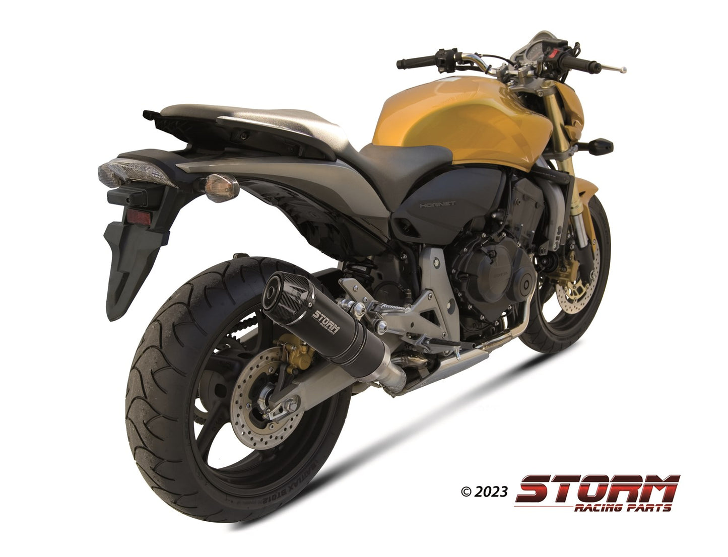 STORM GP-C Auspuff schwarz passend für HONDA CBR 600 F 2011-2013