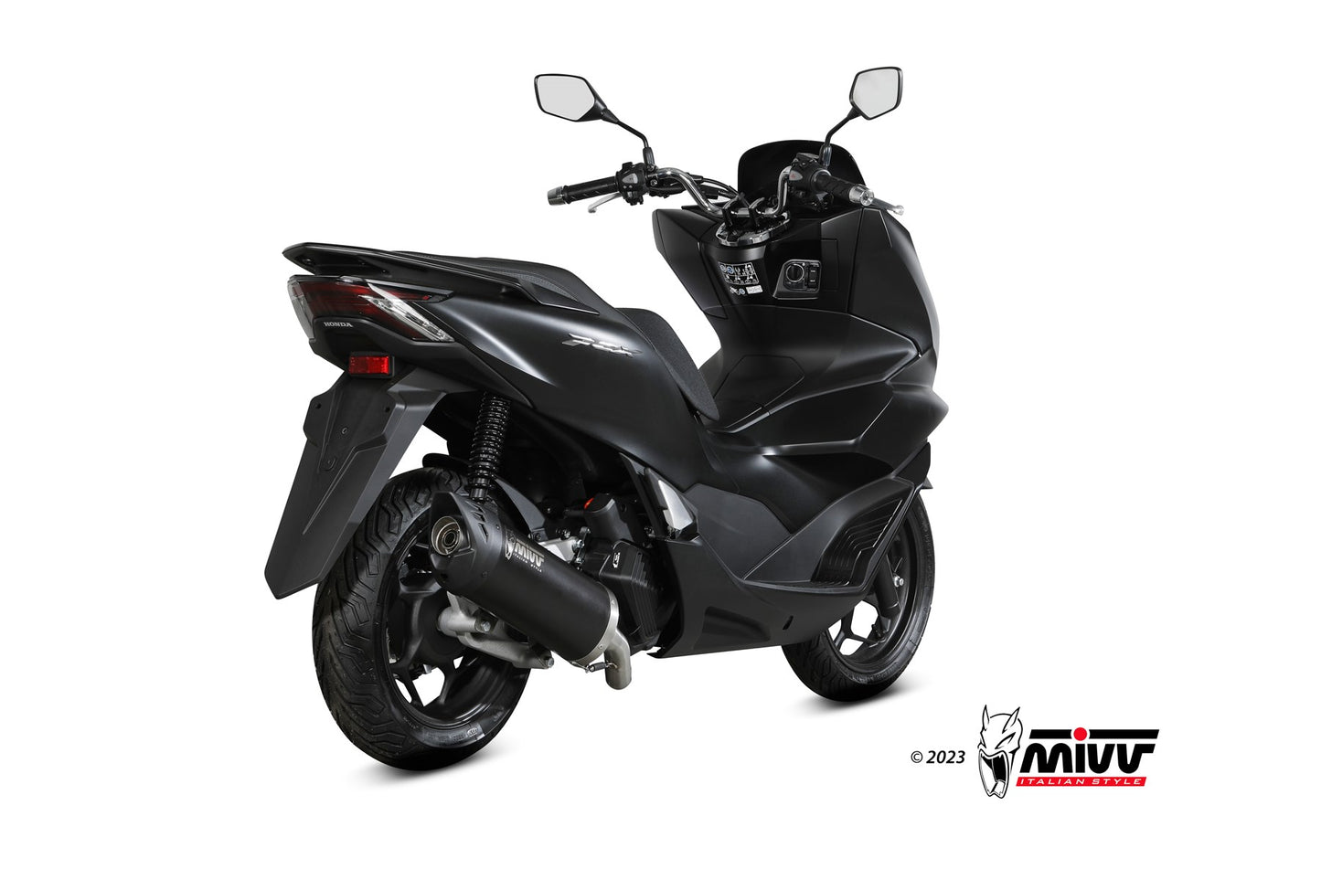 MIVV MOVER Auspuff Komplettanlage schwarz passend für HONDA PCX 125 2021-2024