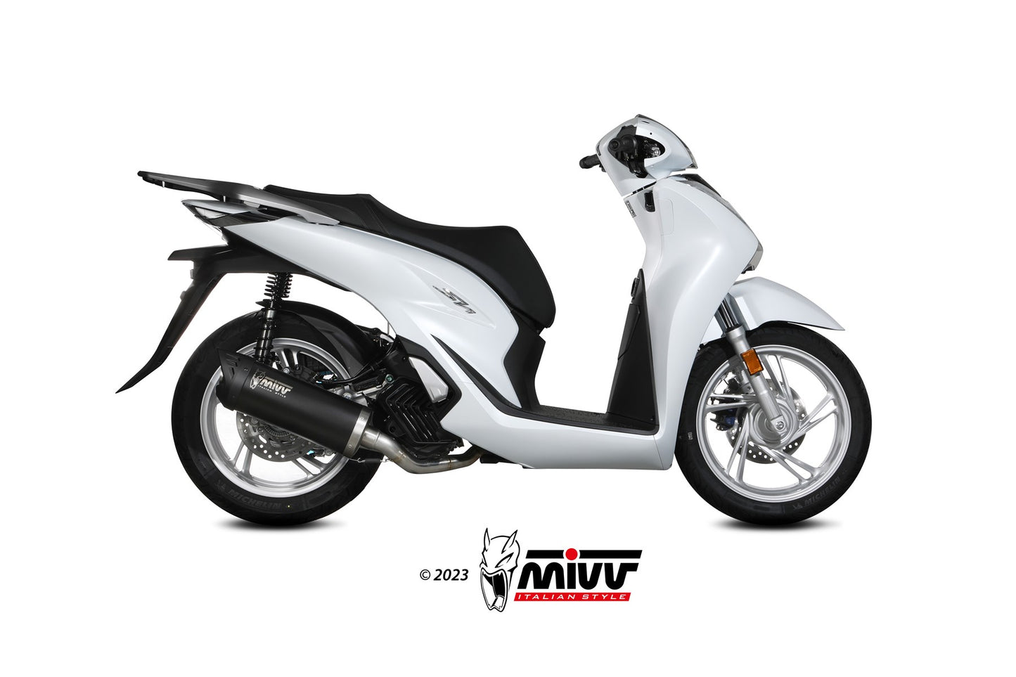 MIVV MOVER Auspuff schwarz passend für HONDA SH 125 2020-2024