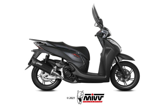 MIVV MOVER Auspuff schwarz passend für HONDA SH 300 2007-2020