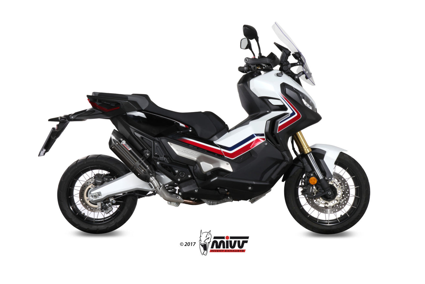 MIVV Suono Auspuff schwarz passend für Honda X-ADV 750 2017-2026