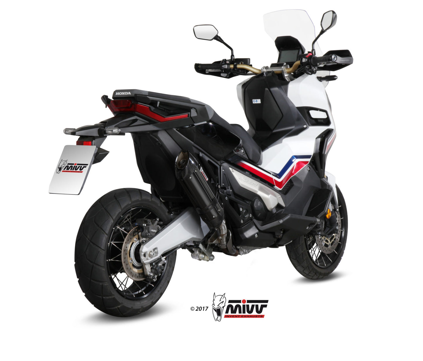 MIVV Suono Auspuff schwarz passend für Honda X-ADV 750 2017-2026