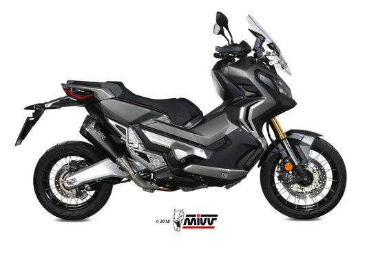 MIVV Delta Race Auspuff schwarz passend für HONDA X-ADV 750 2017-2026