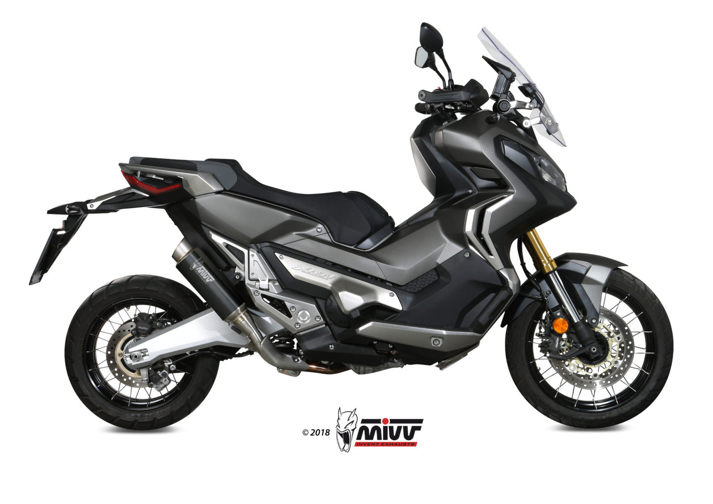 MIVV GPpro Auspuff schwarz passend für HONDA X-ADV 750 2017-2026