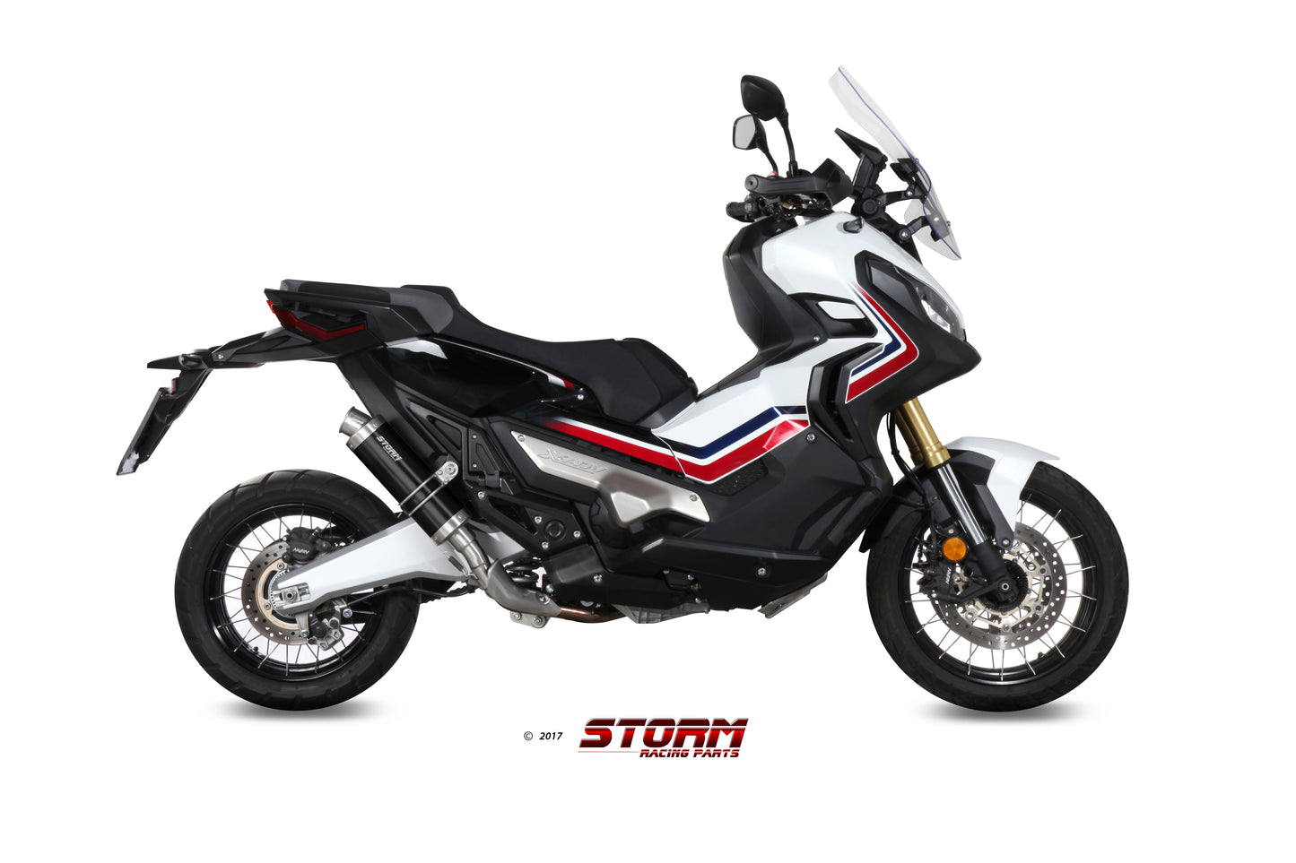 STORM GP Auspuff schwarz passend für Honda X-ADV 750 2017-2026