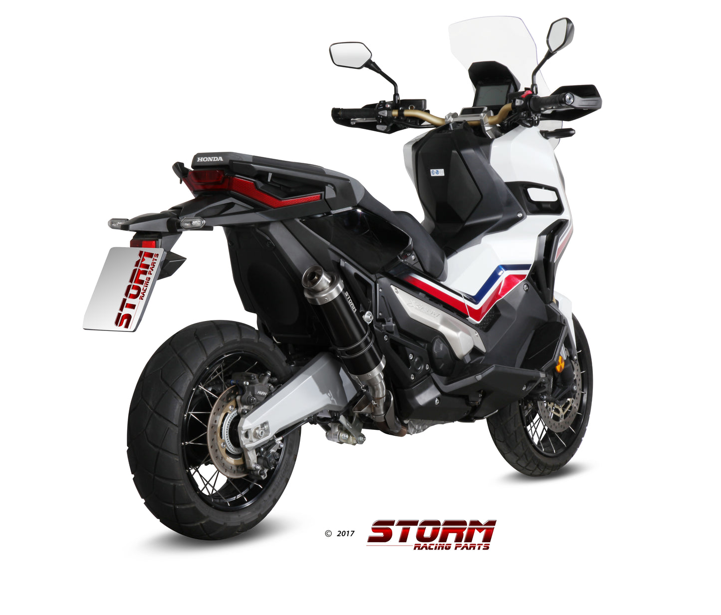 STORM GP Auspuff schwarz passend für Honda X-ADV 750 2017-2026