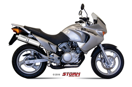 STORM OVAL Auspuff passend für HONDA XL 125 VARADERO 2007-2011