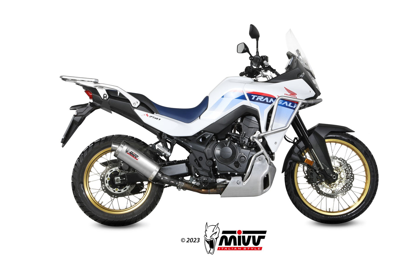 MIVV Oval Auspuff Edelstahl passend für HONDA XL750 TRANSALP 2023-2026