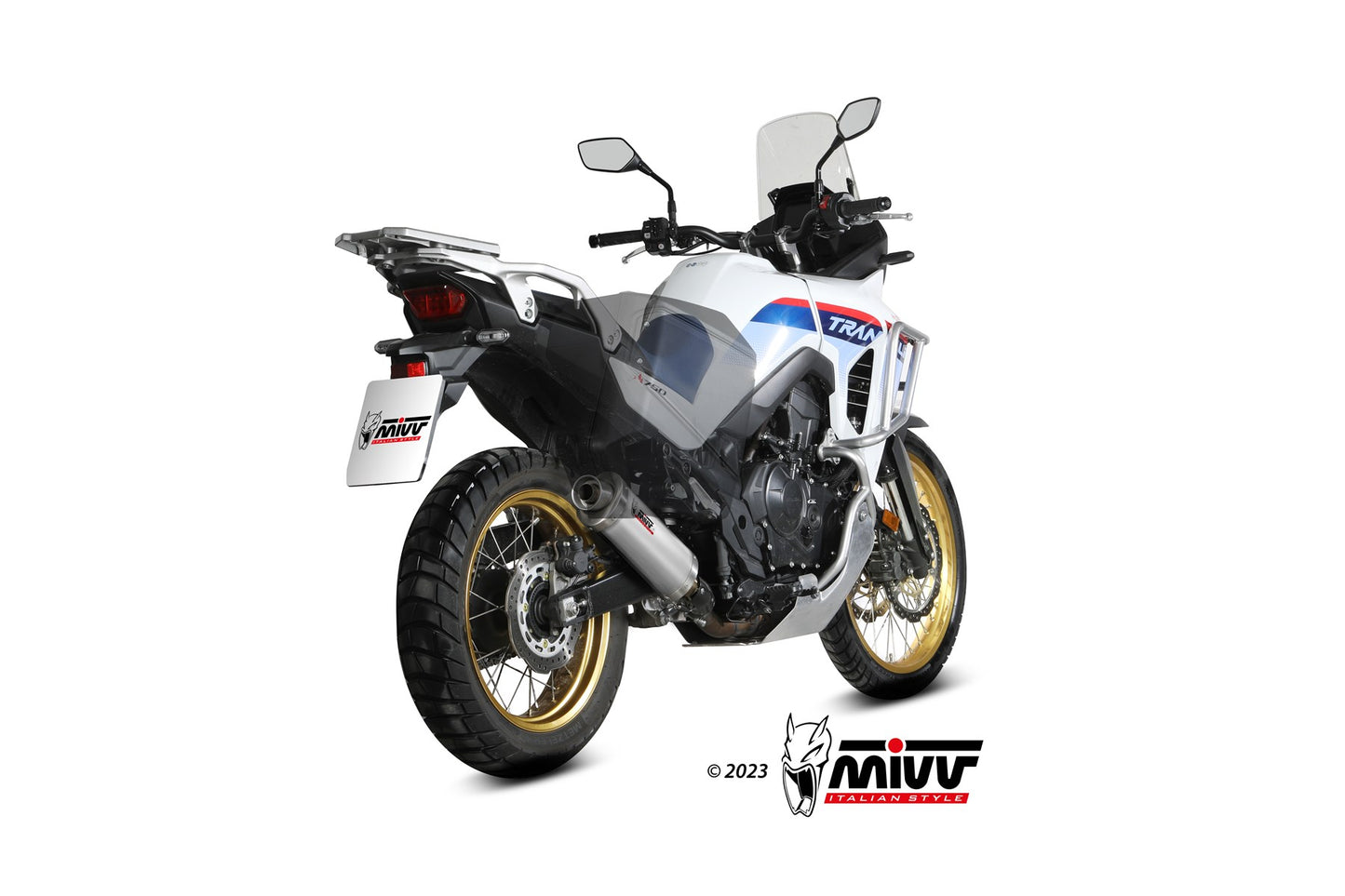 MIVV Oval Auspuff Edelstahl passend für HONDA XL750 TRANSALP 2023-2026