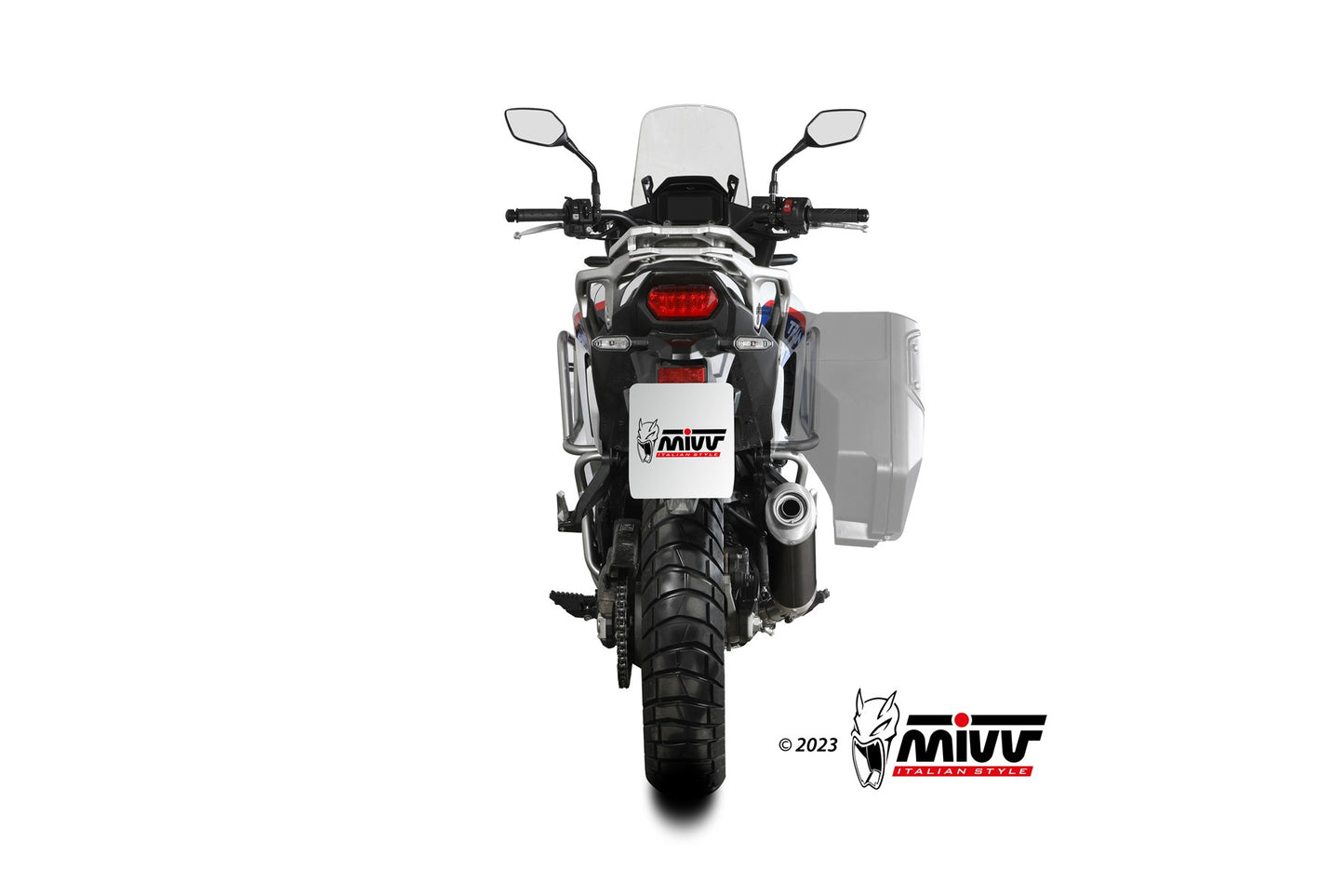 MIVV Oval Auspuff schwarz passend für HONDA XL750 TRANSALP 2023-2026