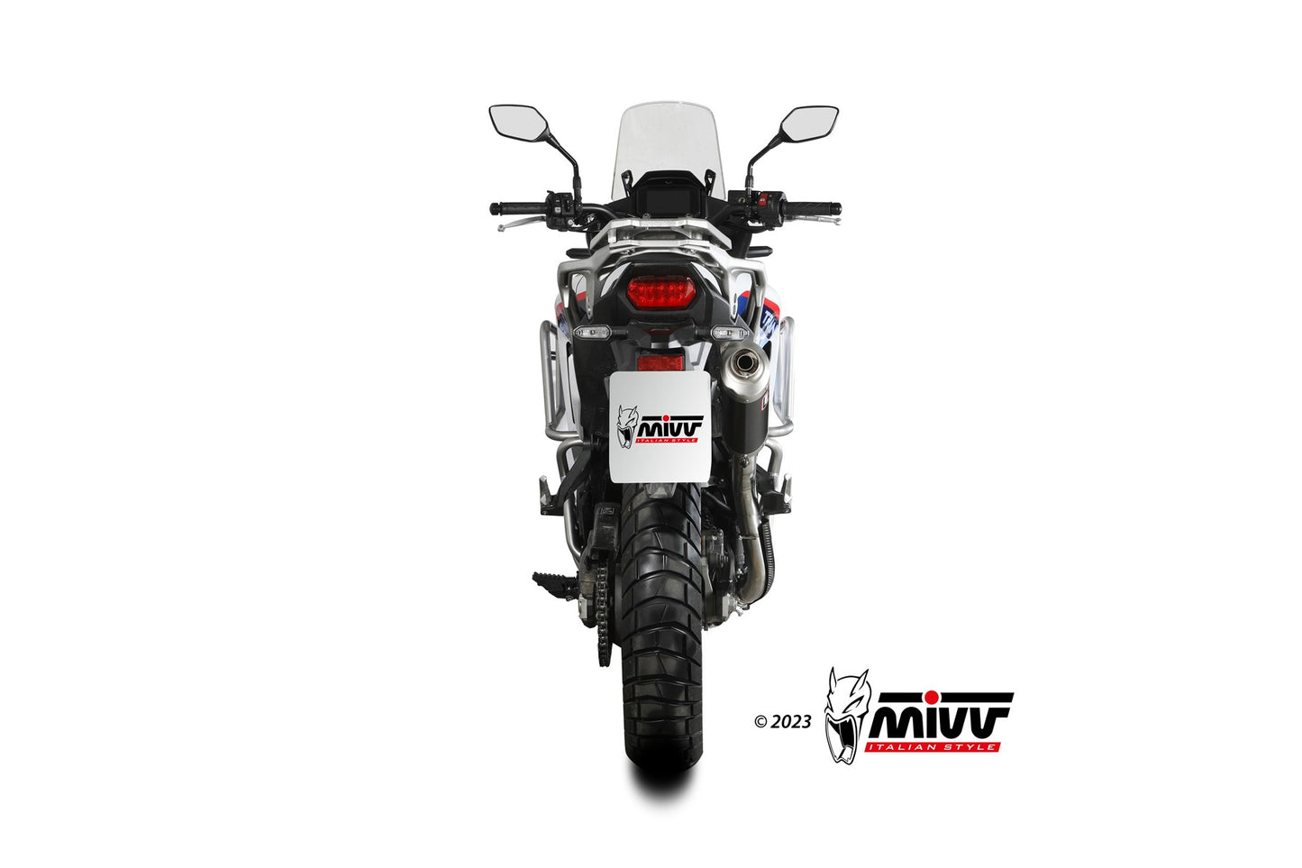 MIVV DAKAR Auspuff schwarz passend für HONDA XL750 TRANSALP 2023-2026
