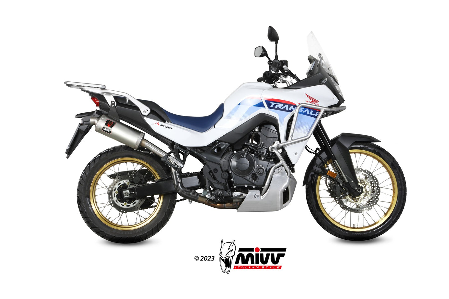 MIVV DAKAR Auspuff Edelstahl passend für HONDA XL750 TRANSALP 2023-2026