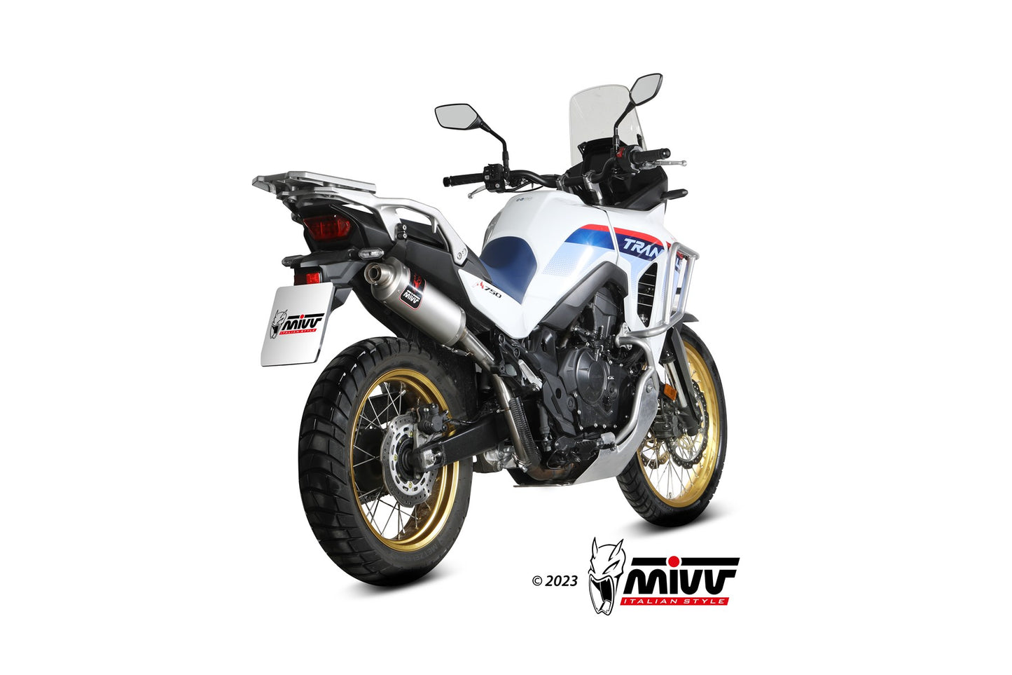 MIVV DAKAR Auspuff Edelstahl passend für HONDA XL750 TRANSALP 2023-2026