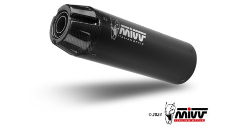 MIVV HR-1 Auspuff Komplettanlage schwarz passend für YAMAHA XSR 700 2021-2024
