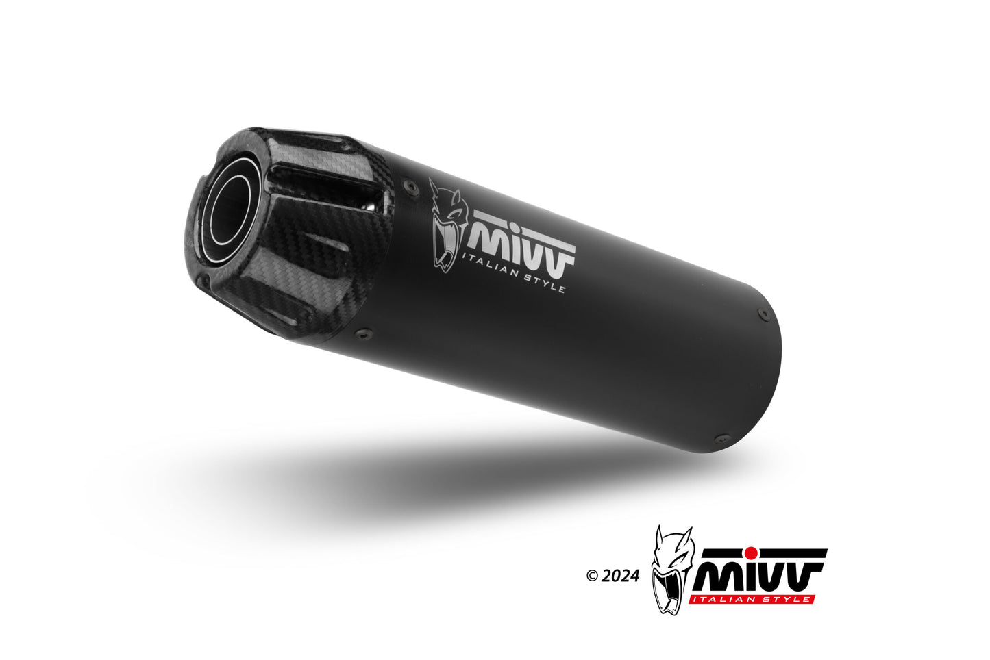 MIVV HR-1 Auspuff Komplettanlage schwarz passend für YAMAHA XSR 125 2022-2024