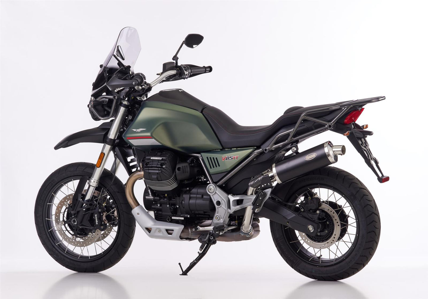 HURRIC Rac 1 Auspuff passend für MOTO GUZZI V85 TT 2021-2024 - Kama Bike Parts