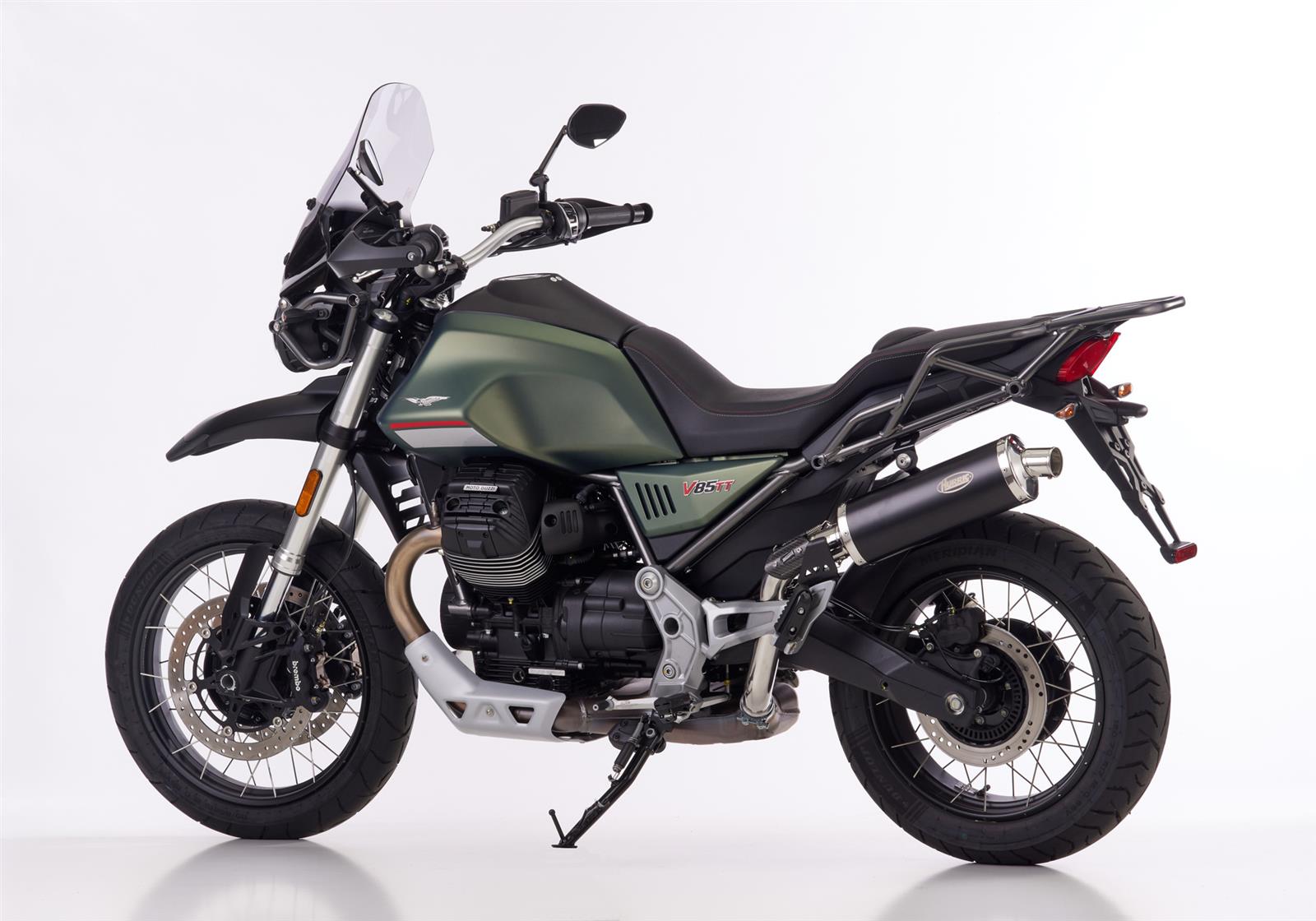 HURRIC Rac 1 Auspuff passend für MOTO GUZZI V85 TT 2021-2024 - Kama Bike Parts