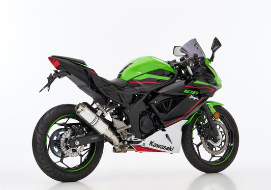 HURRIC Supersport Auspuff Super Short passend für Kawasaki Ninja 125 2019-2024 - Kama Bike Parts