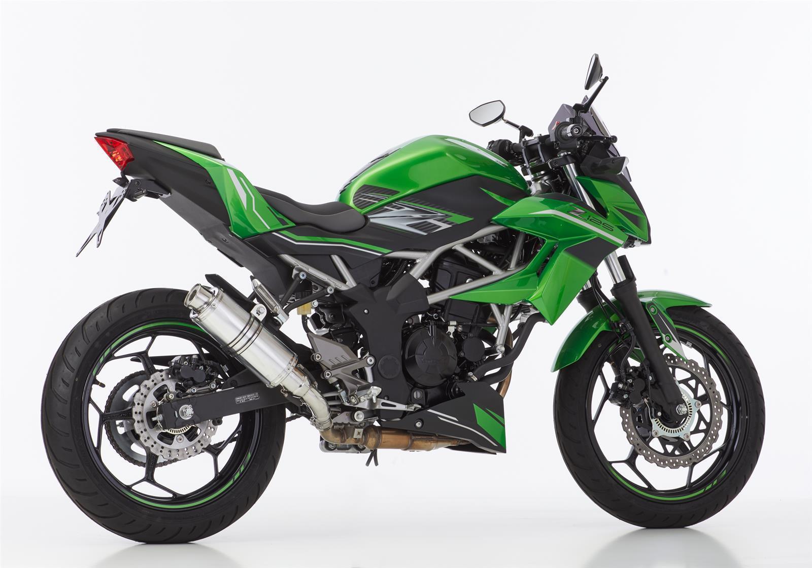 HURRIC Supersport Auspuff Super Short passend für Kawasaki Ninja 125 2019-2024 - Kama Bike Parts