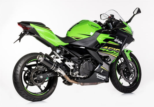 HURRIC Supersport Auspuff Super Short passend für Kawasaki Ninja 400 2018-2021 - Kama Bike Parts