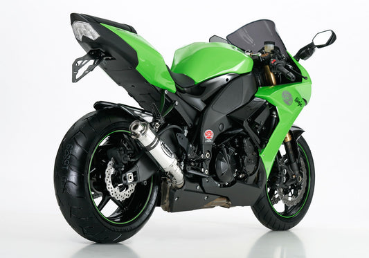 HURRIC Supersport Auspuff Super Short passend für Kawasaki ZX-10R 2008-2010 - Kama Bike Parts
