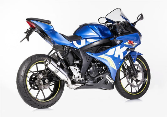 HURRIC Supersport Auspuff Super Short passend für SUZUKI GSX-R 125 2017-2021 - Kama Bike Parts