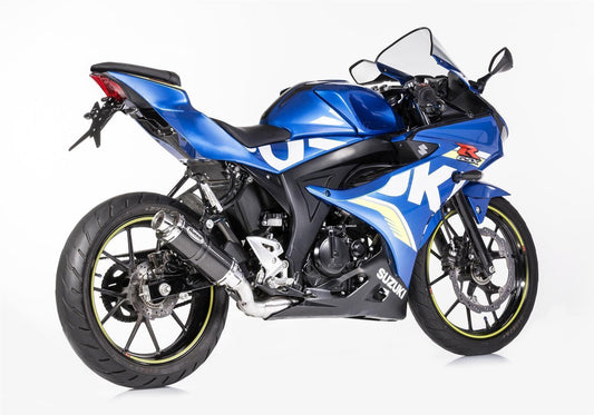 HURRIC Supersport Auspuff Super Short passend für SUZUKI GSX-R 125 2017-2021 - Kama Bike Parts