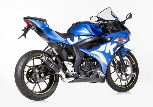 HURRIC Supersport Auspuff Super Short passend für SUZUKI GSX-R 125 2017-2021 - Kama Bike Parts