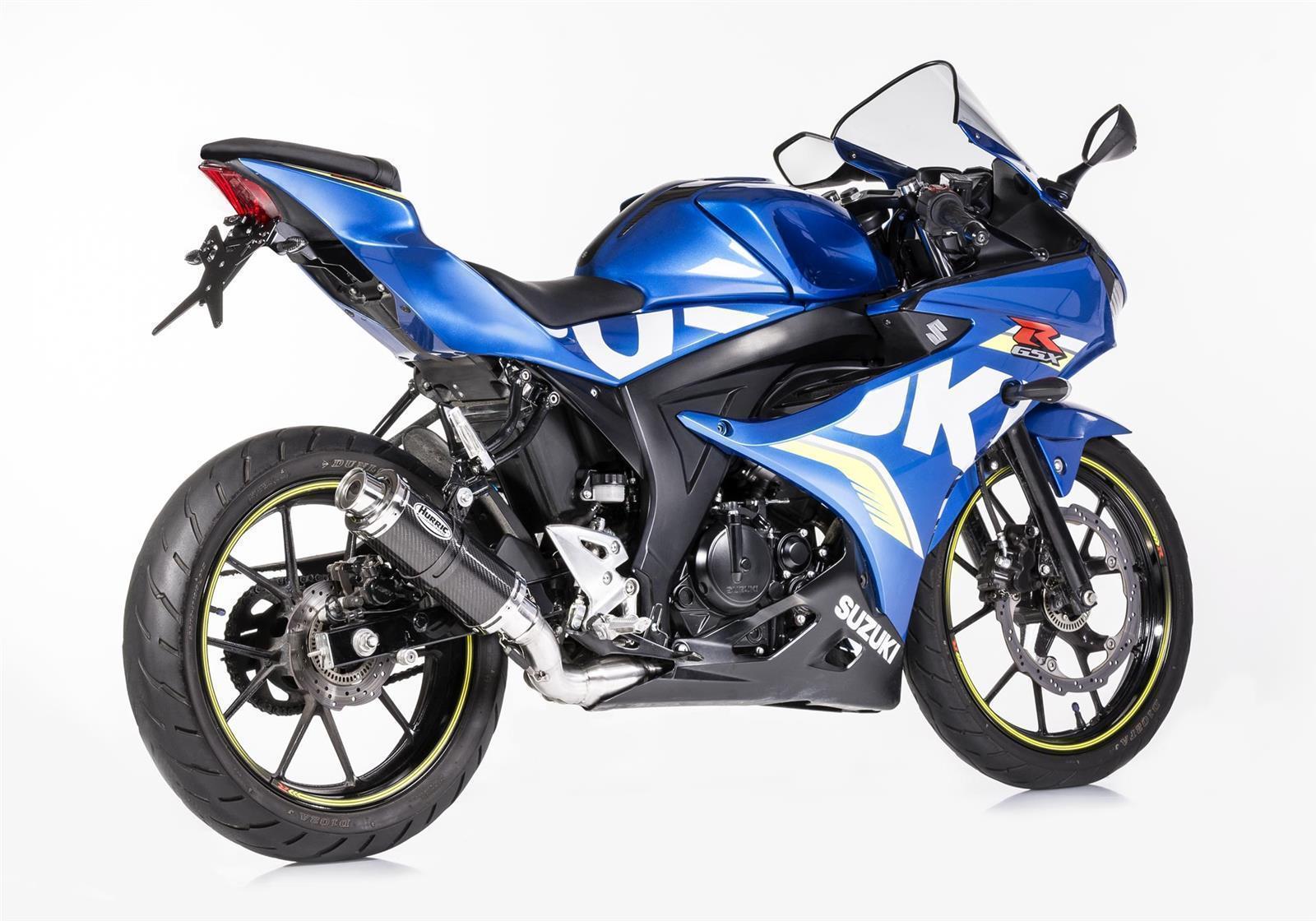 HURRIC Supersport Auspuff Super Short passend für SUZUKI GSX-S 125 2017-2021 - Kama Bike Parts