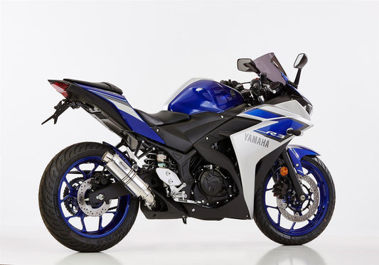 HURRIC Supersport Auspuff Super Short passend für Yamaha YZF-R3 2015-2021 - Kama Bike Parts