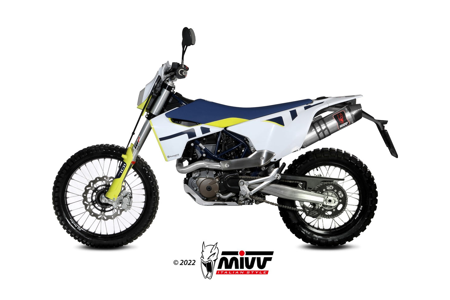 MIVV STR-1 Auspuff Edelstahl passend für HUSQVARNA 701 Enduro-Supermoto 2021-2024