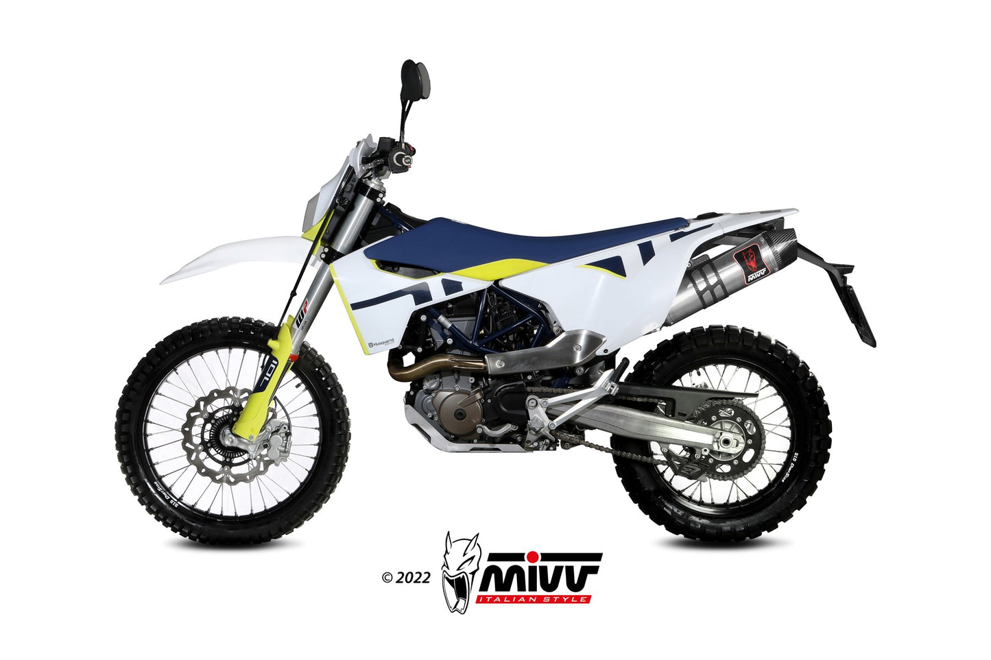 MIVV STR-1 Auspuff Edelstahl passend für HUSQVARNA 701 Enduro-Supermoto 2021-2024