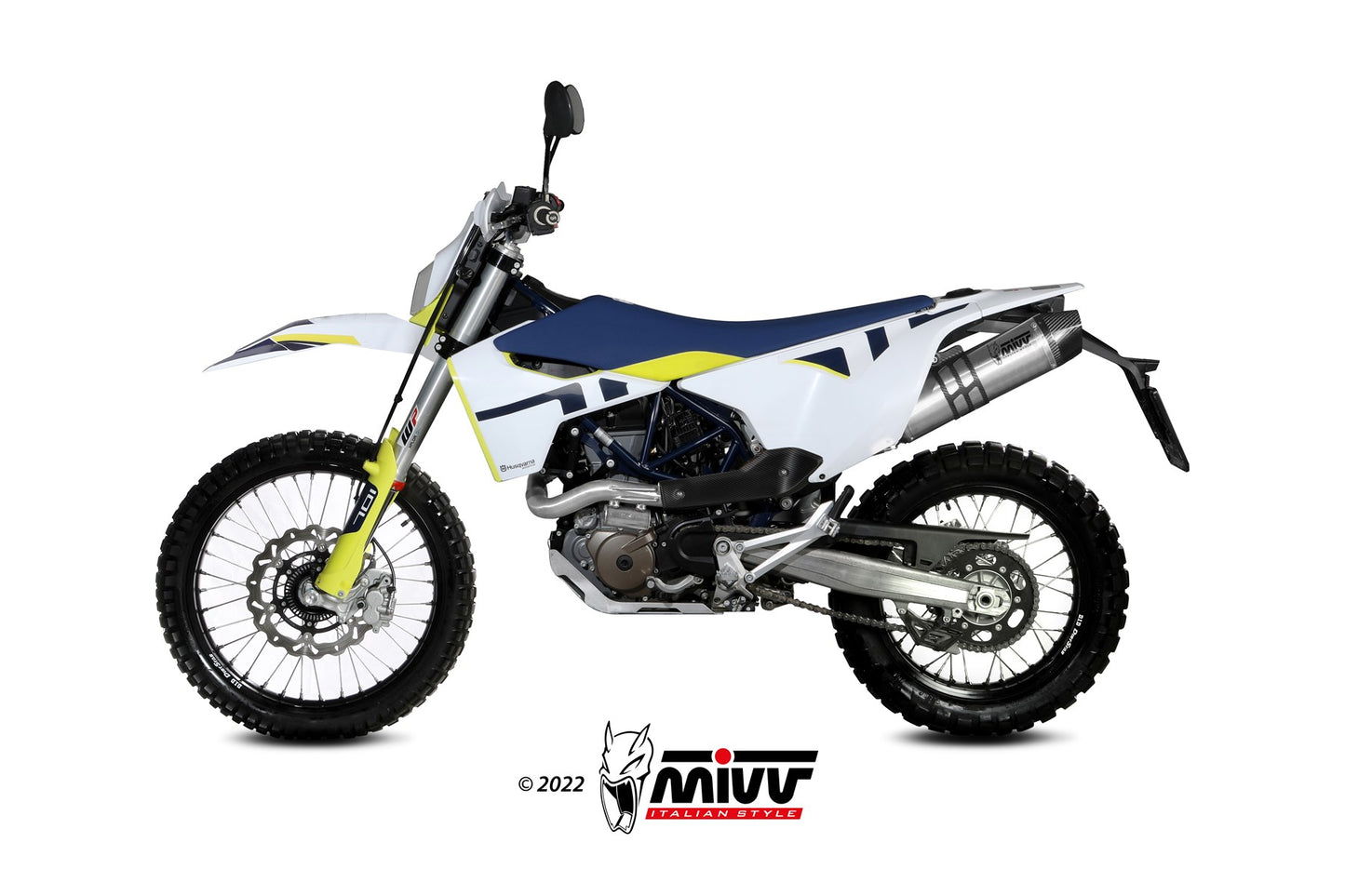 MIVV STR-1 Auspuff Titan passend für HUSQVARNA 701 Enduro / Supermoto 2021-2024